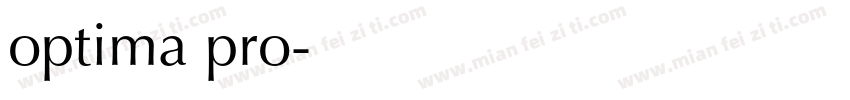 optima pro字体转换